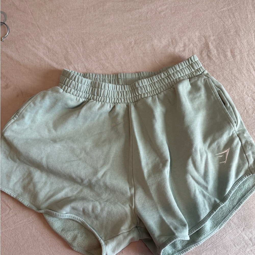 Gymshark Mint Green Athletic Shorts